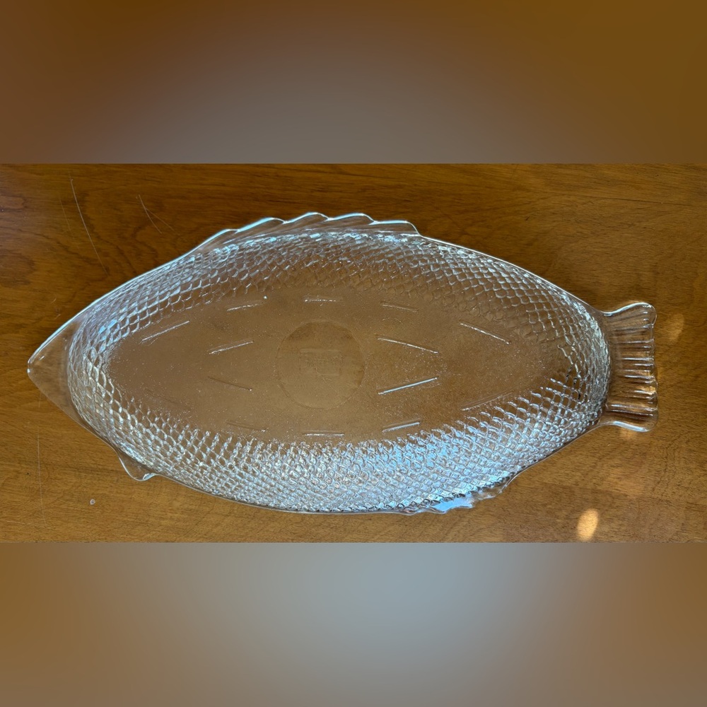 Vintage 18” Glasbake by McGee Glass Fish Baking or Serving Platter - Picture 3 of 11